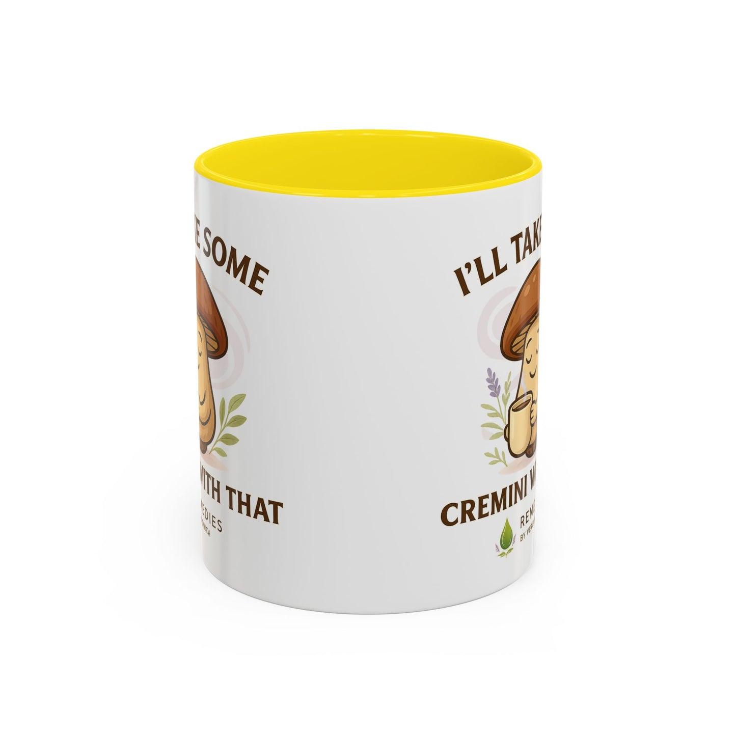Mushroom Coffee Mug - "I'll Take Some Cremini With That" (SHIPS FREE)