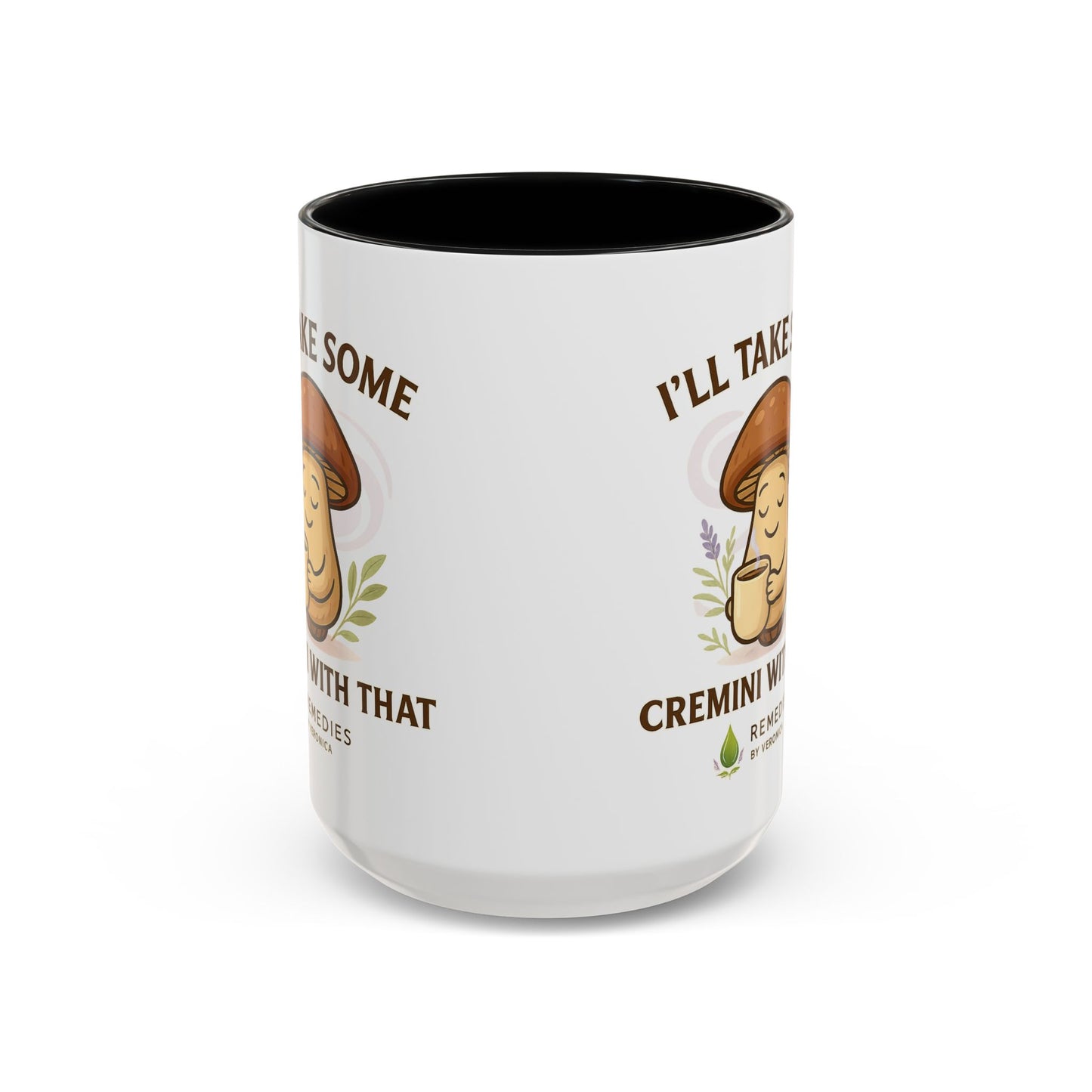 Mushroom Coffee Mug - "I'll Take Some Cremini With That" (SHIPS FREE)