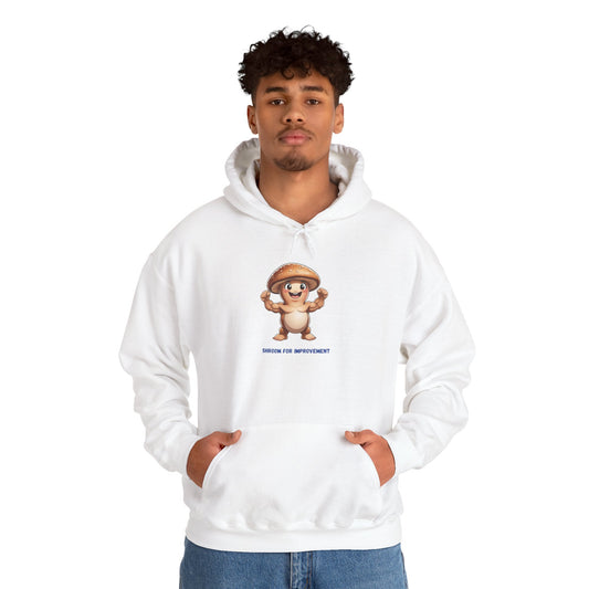 Shroom For Improvement Funny Mushroom Character Hoodie (SHIPS FREE)