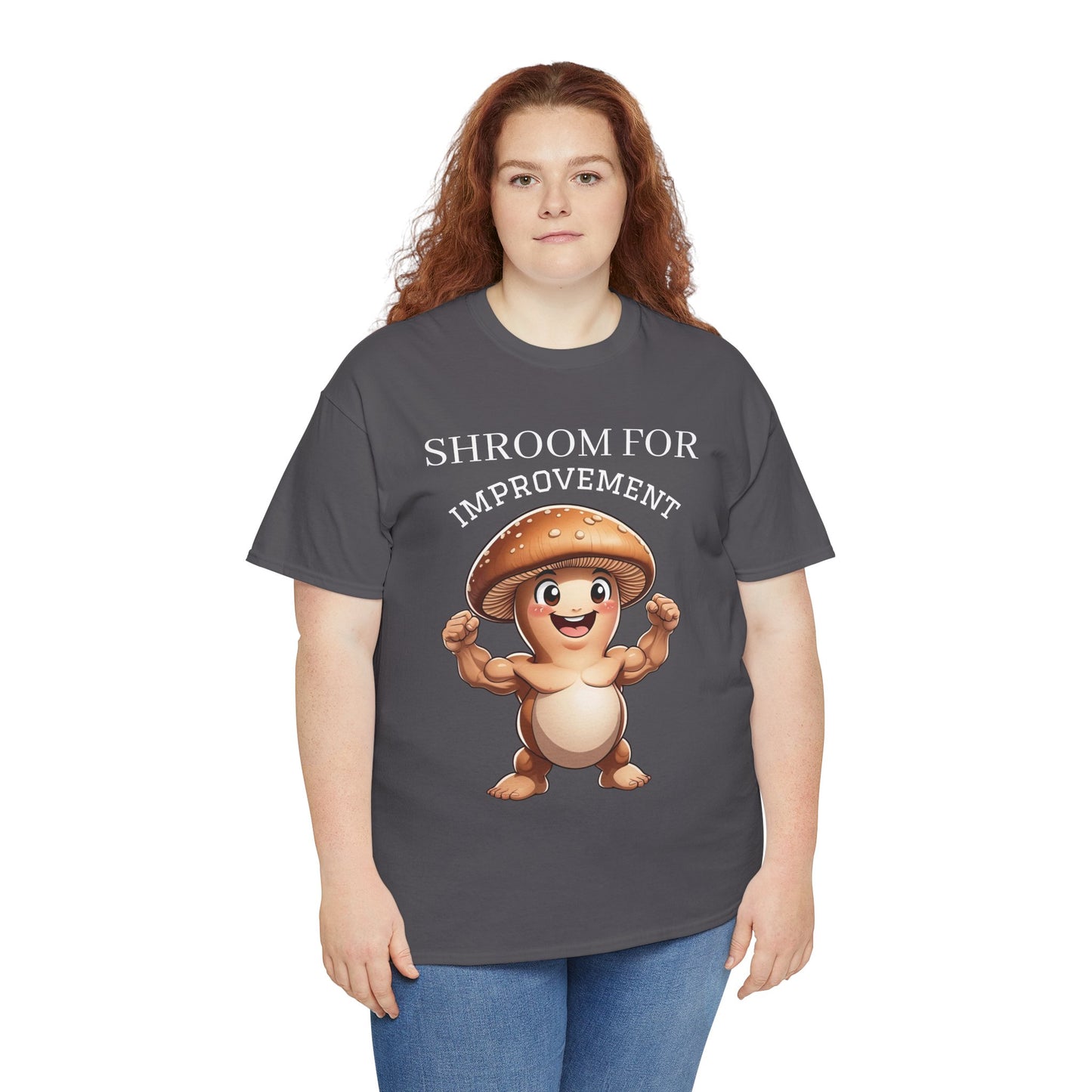 Shroom For Improvement (2) Mushroom Pun Tee