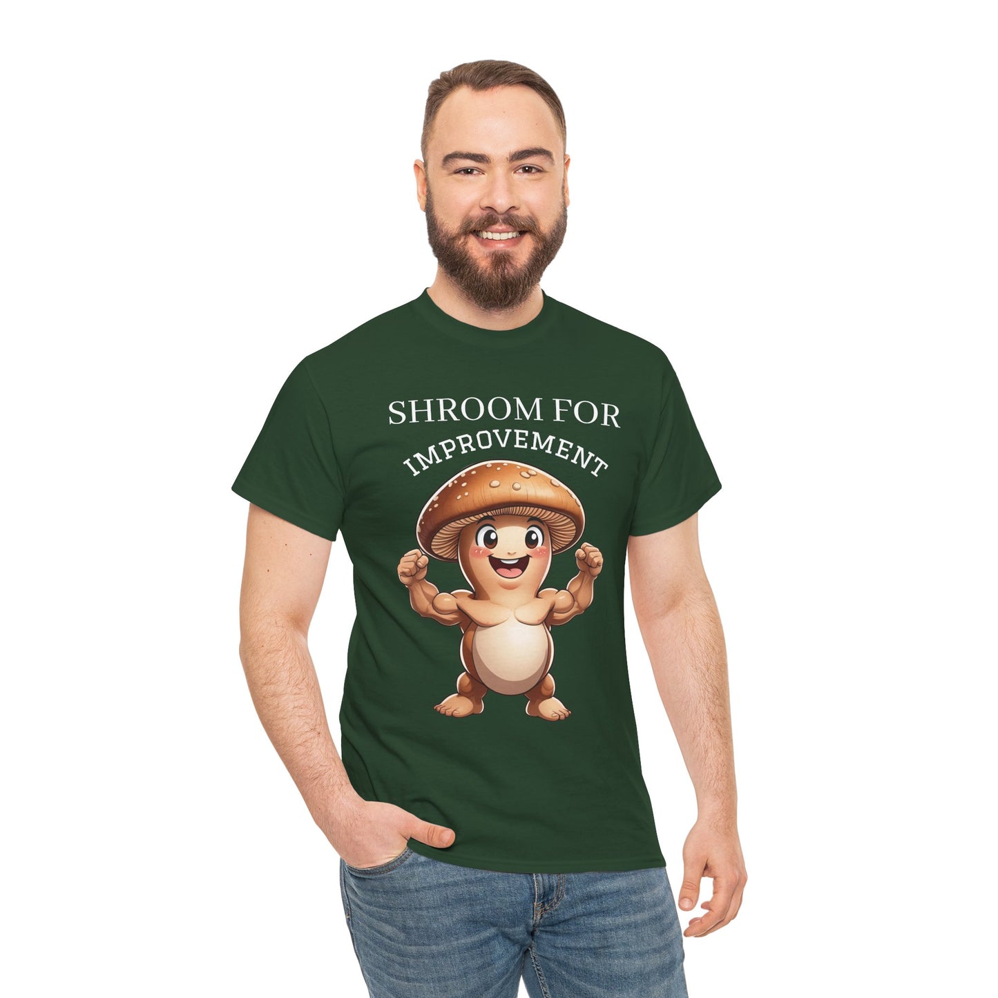 Shroom For Improvement (2) Mushroom Pun Tee