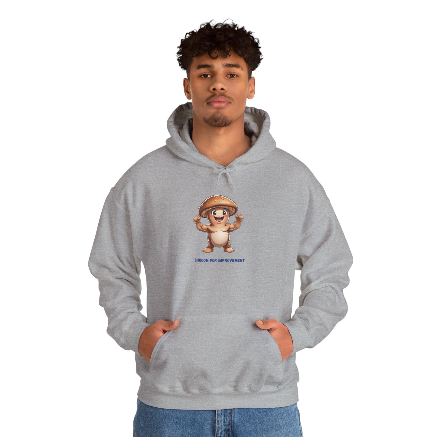 Shroom For Improvement Funny Mushroom Character Hoodie (SHIPS FREE)