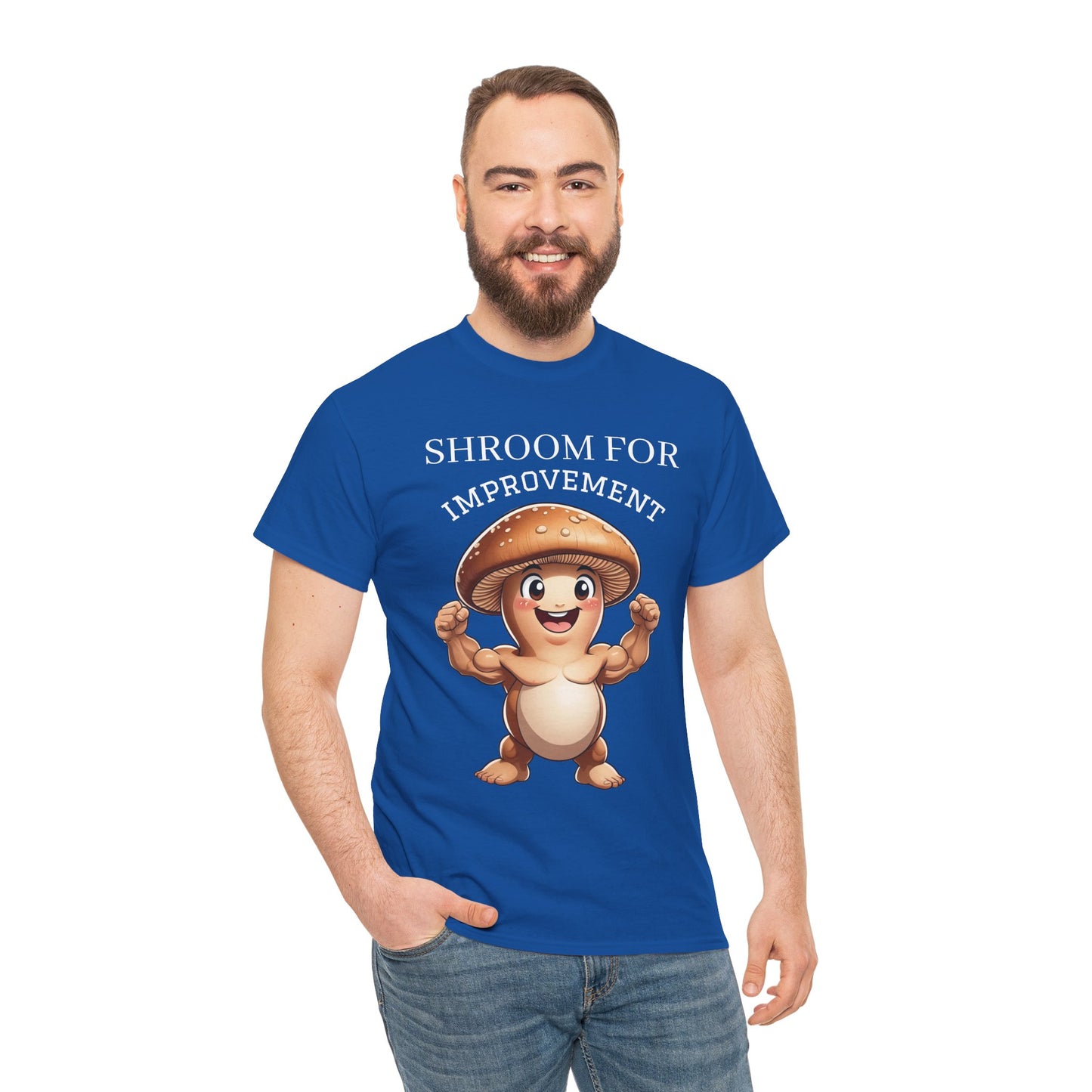 Shroom For Improvement (2) Mushroom Pun Tee