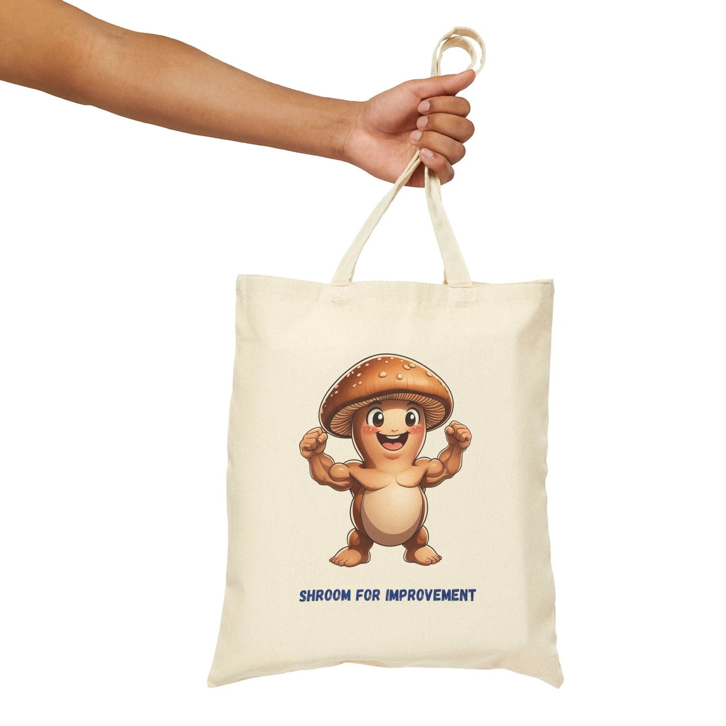 Funny Mushroom Eco-Friendly Canvas Tote Bag - Shop in Style! by Printify