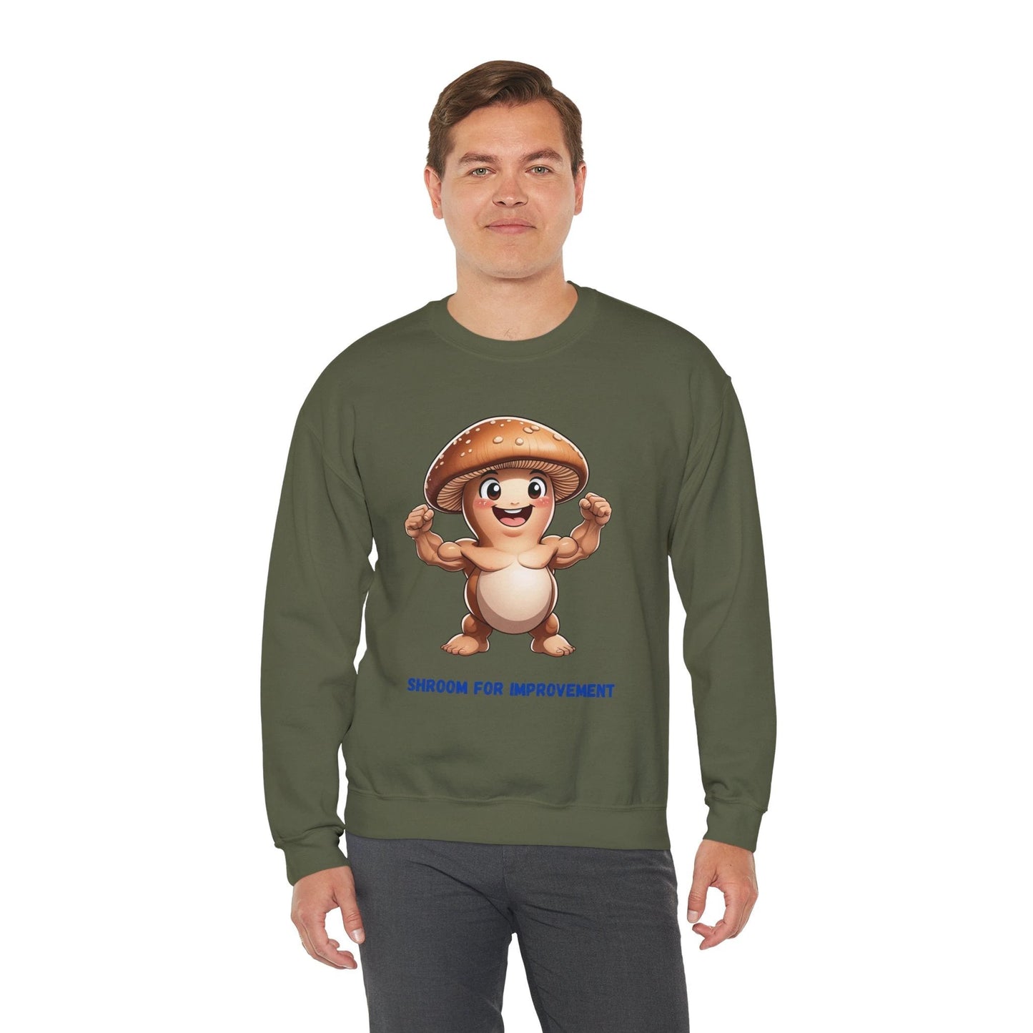 Shroom for Improvement Crewneck Sweatshirt by Printify