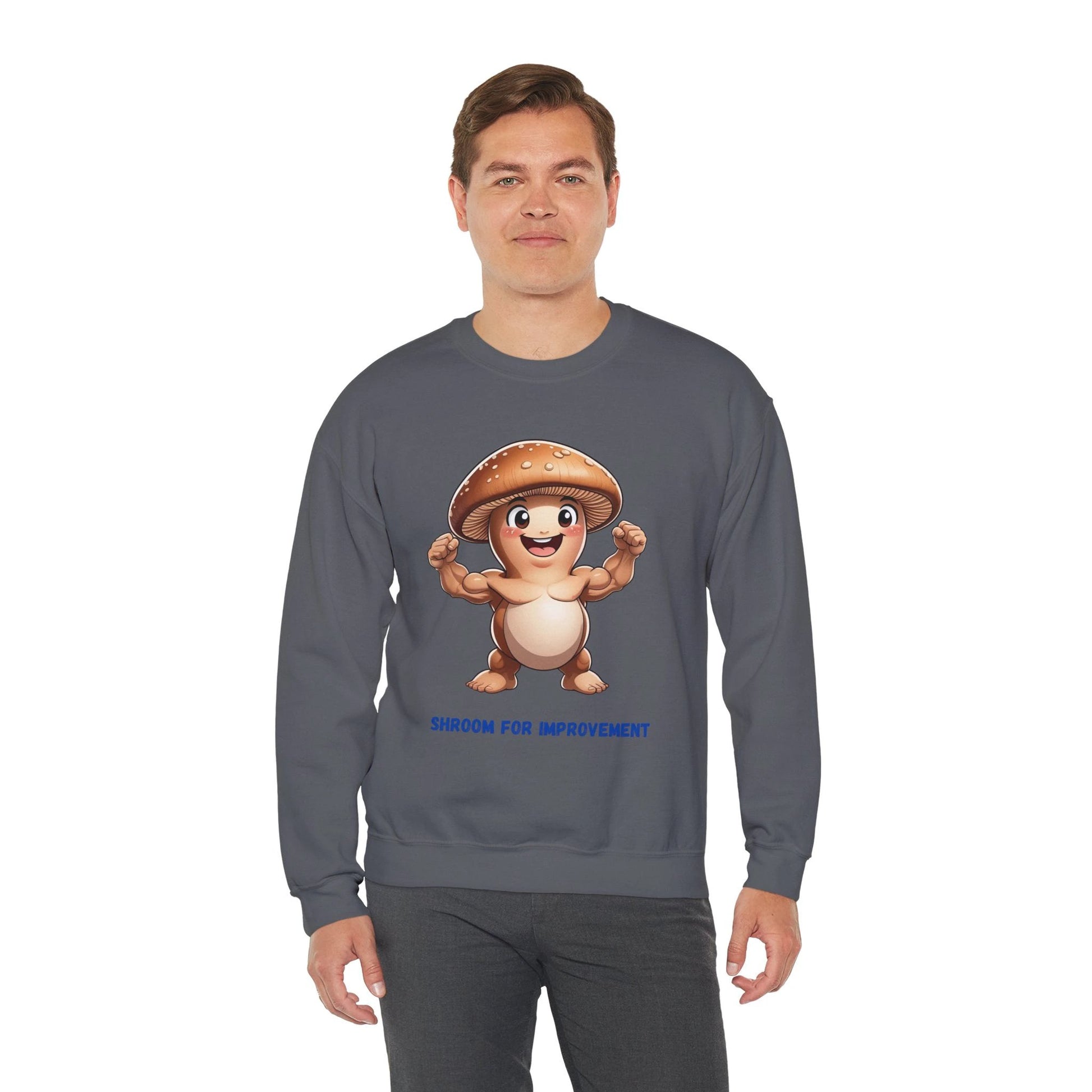 Shroom for Improvement Crewneck Sweatshirt by Printify