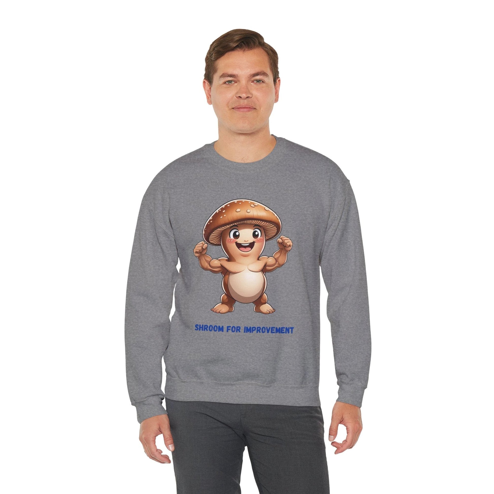 Shroom for Improvement Crewneck Sweatshirt by Printify