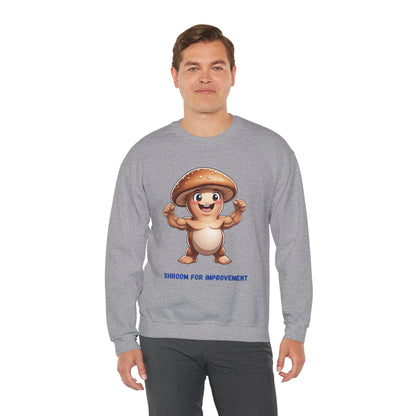 Shroom for Improvement Crewneck Sweatshirt by Printify