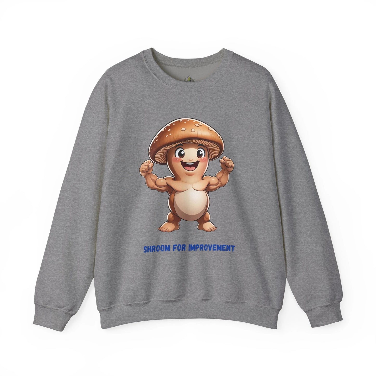 Shroom for Improvement Crewneck Sweatshirt by Printify