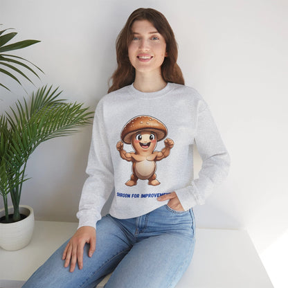 Shroom for Improvement Crewneck Sweatshirt by Printify