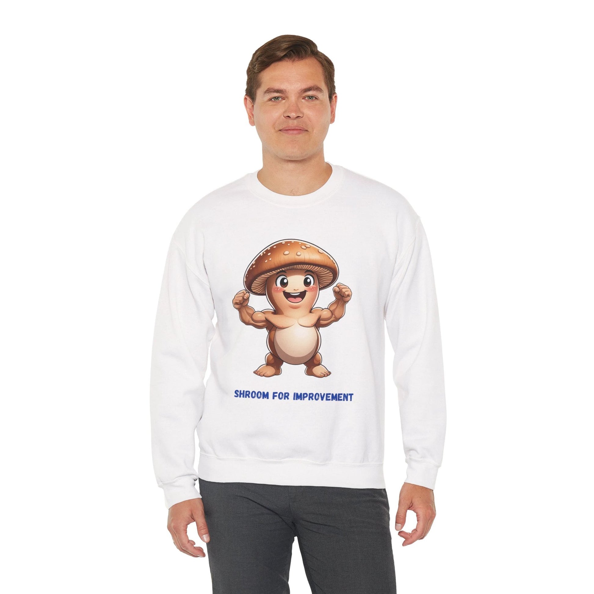 Shroom for Improvement Crewneck Sweatshirt by Printify
