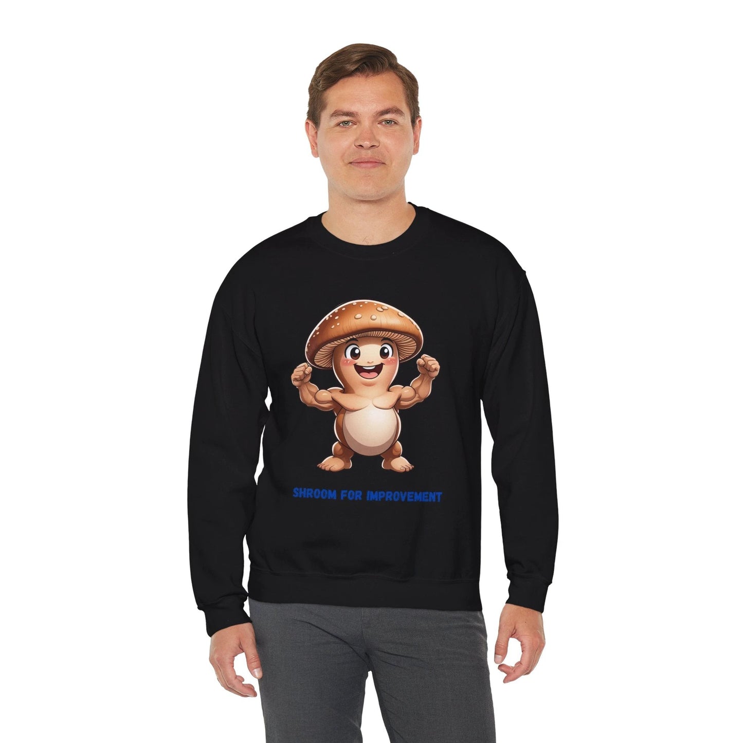 Shroom for Improvement Crewneck Sweatshirt by Printify