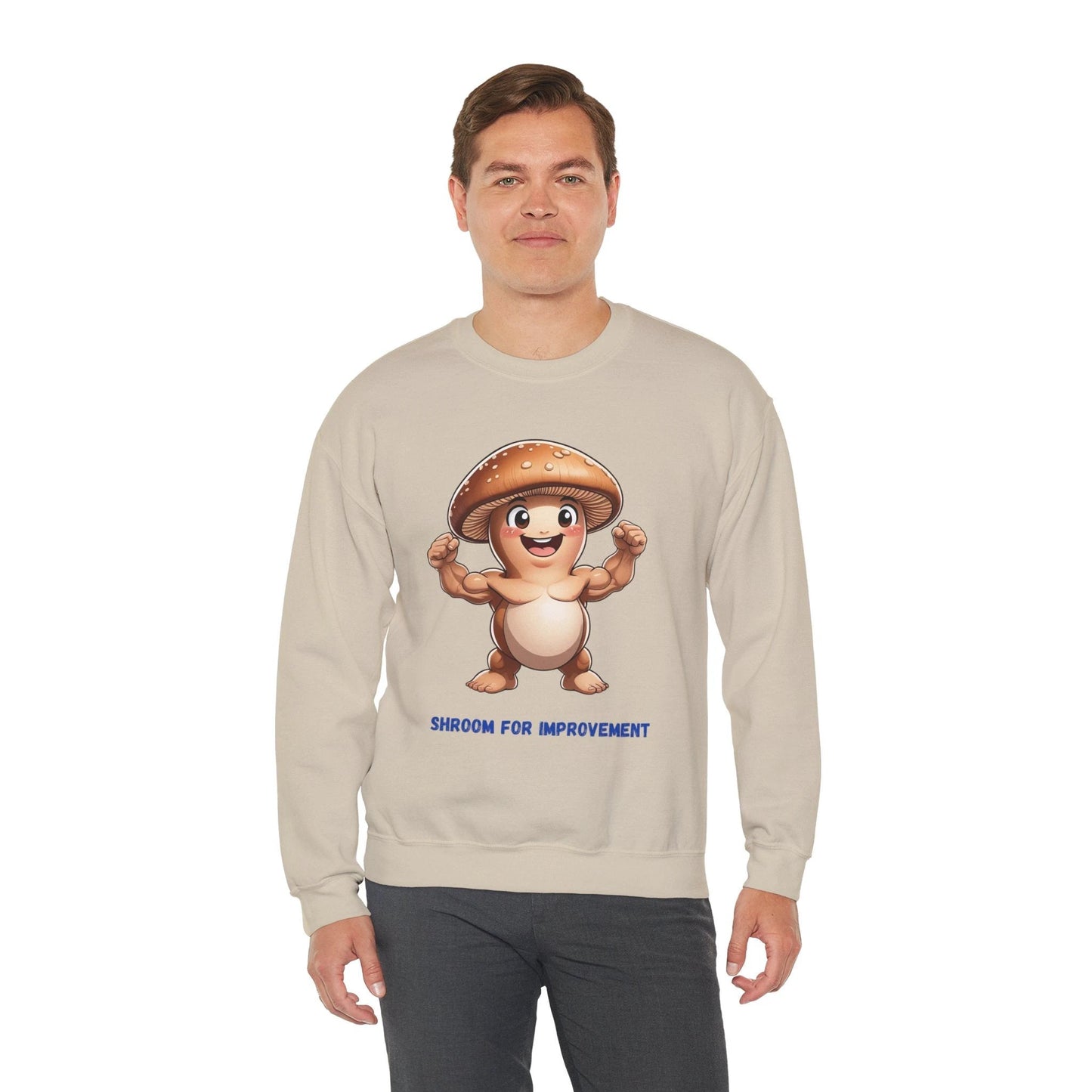Shroom for Improvement Crewneck Sweatshirt by Printify