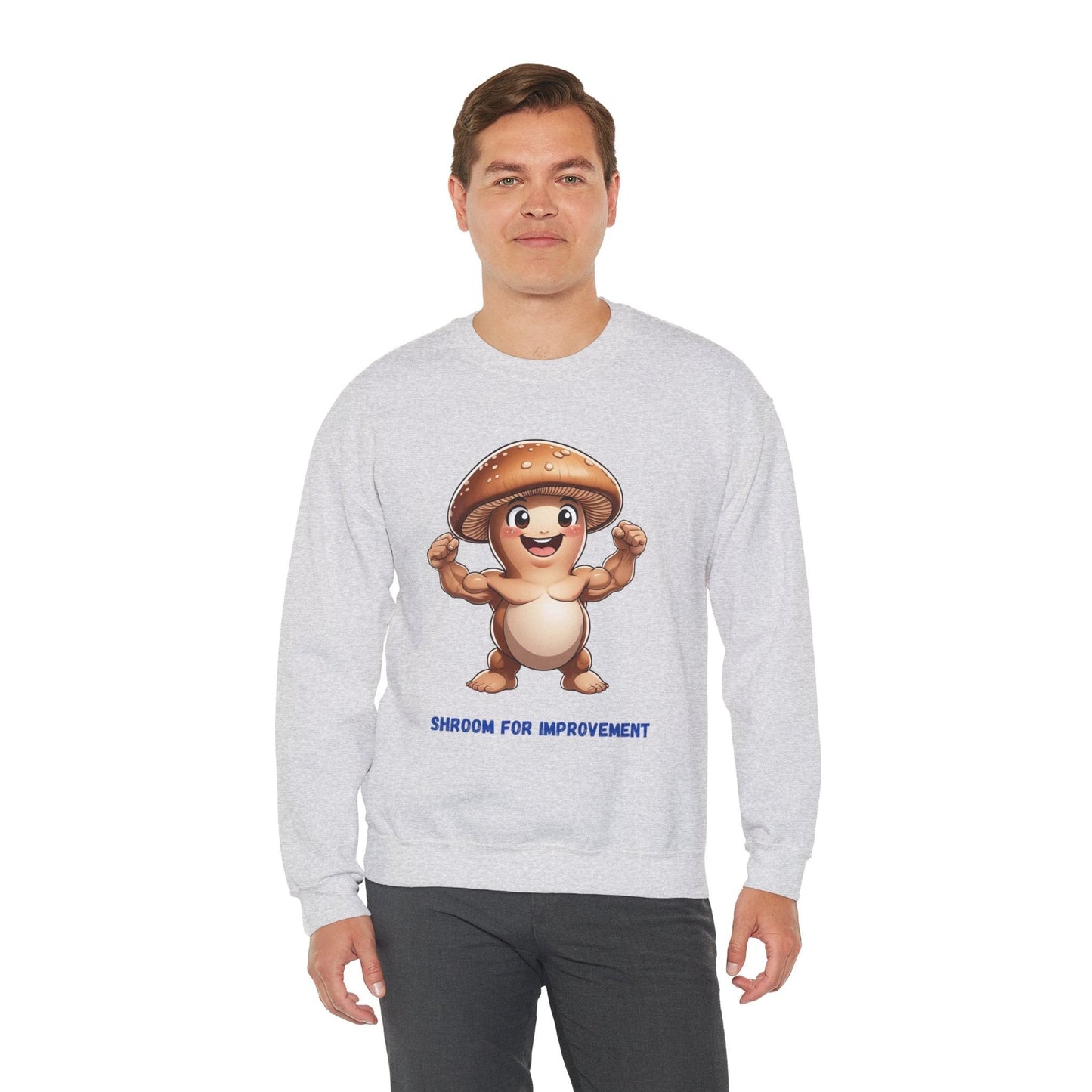 Shroom for Improvement Crewneck Sweatshirt by Printify